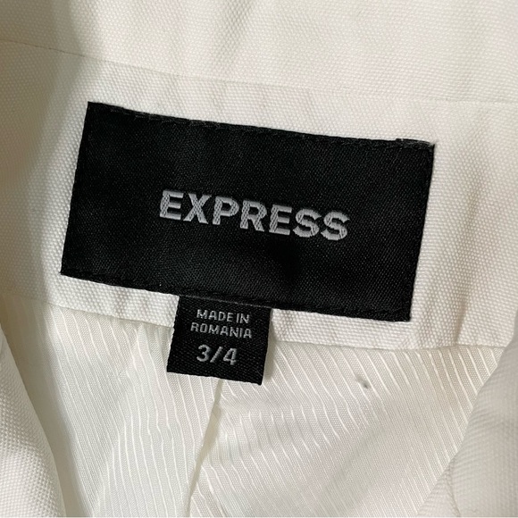 Express winter white fitted blazer. NWOT - Picture 6 of 8